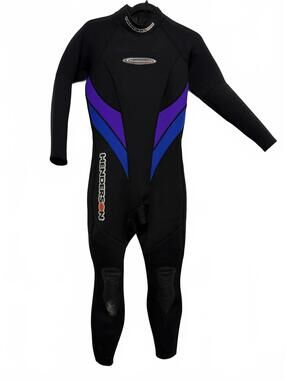 Henderson Dive Wear Full Body Wetsuit with Blue and Purple Accents